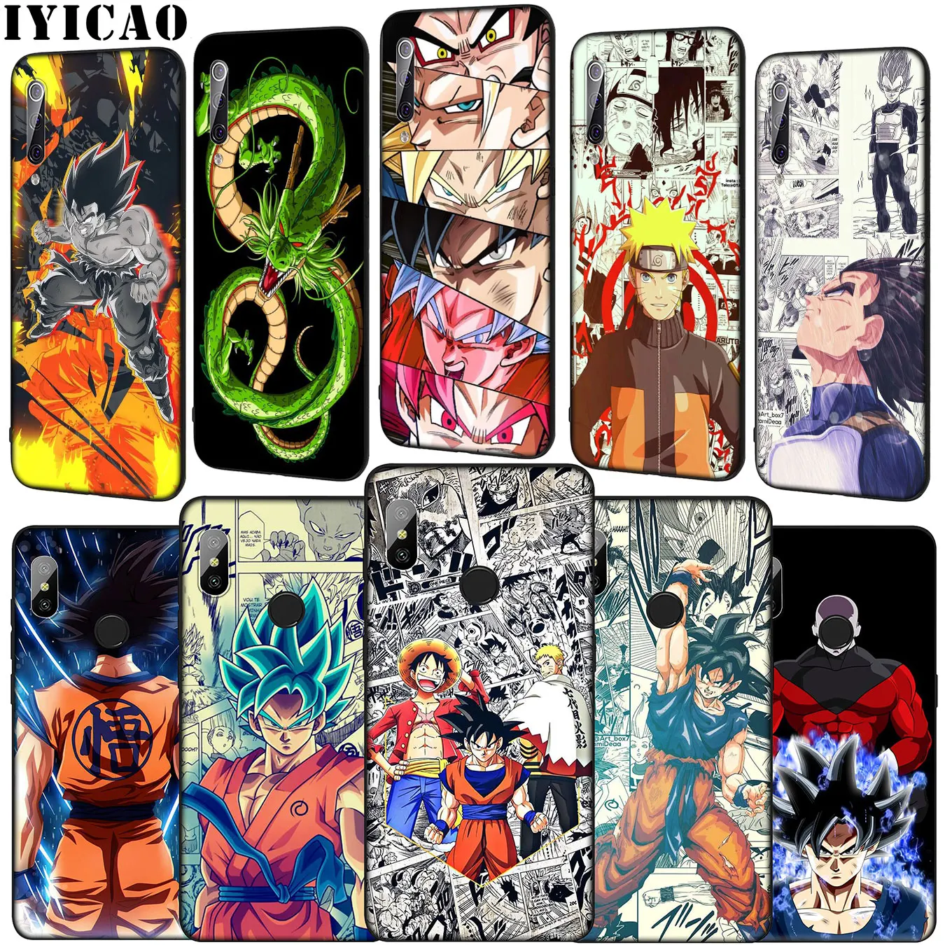 Anime DRAGON BALL Z DBZ Goku Soft Phone Case for Xiaomi Mi 10 9 9T A3 Pro CC9 CC9E 8 SE A2 Lite A1 6 pocophone f1 Mi10 |