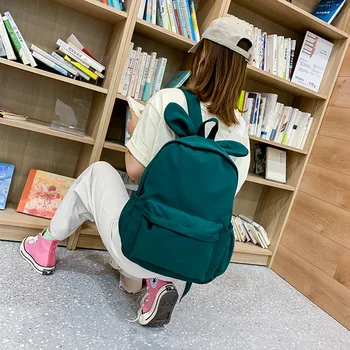 

2019 new ladies backpack junior high school students travel nylon backpack women's