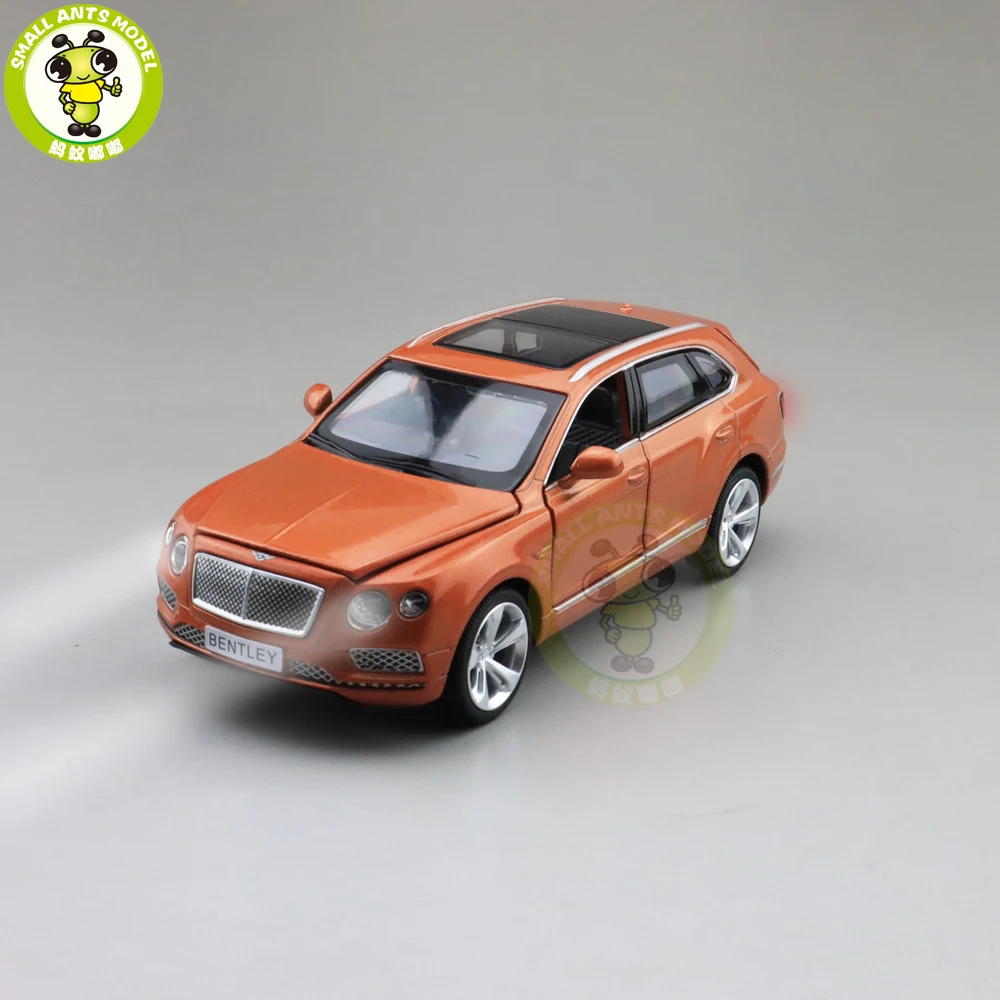 1/34 Bentley Bentayga SUV MSZ CAIPO литая металлическая Модель автомобиля игрушки для детей Детское звуковое освещение Вытяните назад Подарки