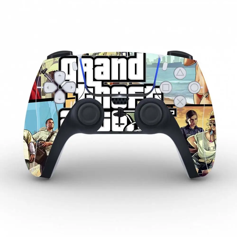 Grand Theft Auto V Gta 5 Protective Cover Sticker For Ps5 Controller Skin For Playstation 5 Gamepad Decal Ps5 Skin Sticker Vinyl Stickers Aliexpress