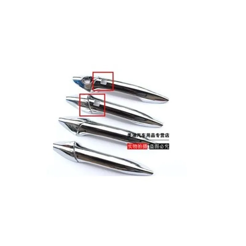 С 2 smart отверстия аксессуары подходят для 2011 2012 2013 HYUNDAI ELANTRA CHROME Боковая дверь рукоятка Крышка фиксатор отделка моль
