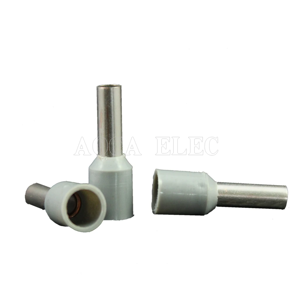 E1008 E1010 E1012 трубки Изоляционные изолированные клеммы 1000 шт./упак. 1MM2 кабель провода разъем изоляционные обжимной терминал разъем