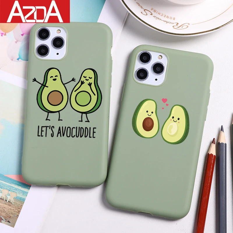 

Avocado Cartoon Cute Soft TPU Coque Phone Cases For iPhone 11 Pro XS Max X XR 7 8 6 S 6S Plus 5 5S SE 2 2020 Case Silicone Cover