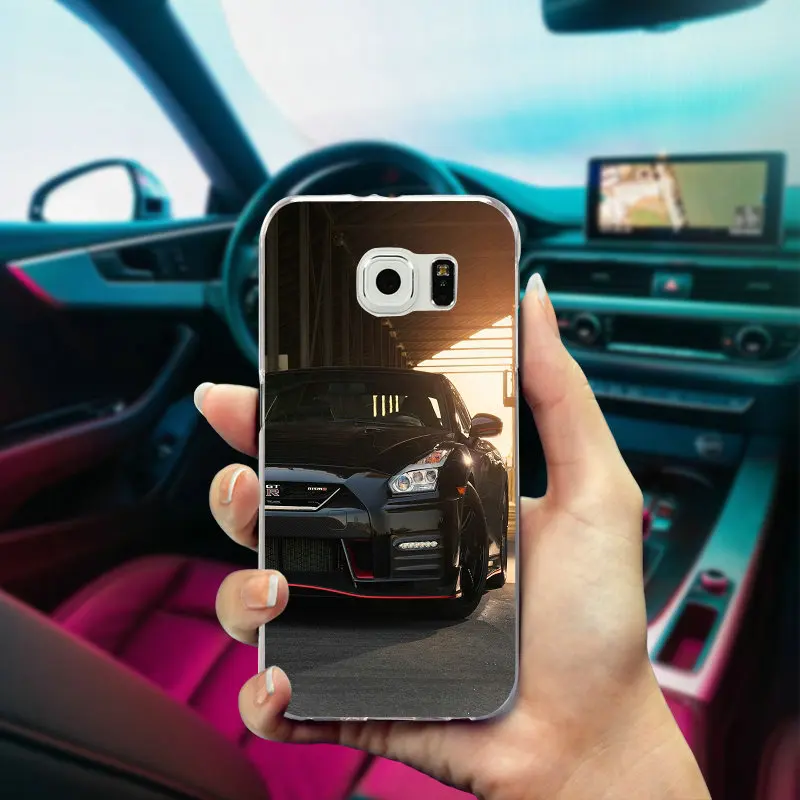 Для скоростного Nissan GTR супер автомобильный тонкий мягкий ТПУ чехол для телефона для samsung Galaxy Note 2 3 4 5 8 S3 S4 S5 Mini S6 S7 S8 S9 Edge Plus