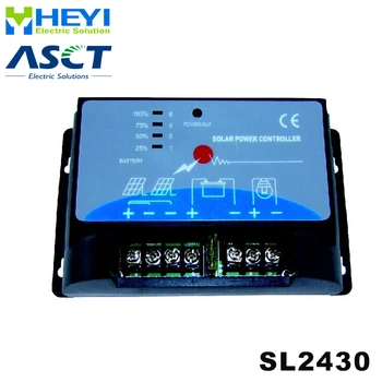 

Universal solar charge and discharge controller with External overcurrent fuse 20A SL2430 12V / 24V solar controller pwm