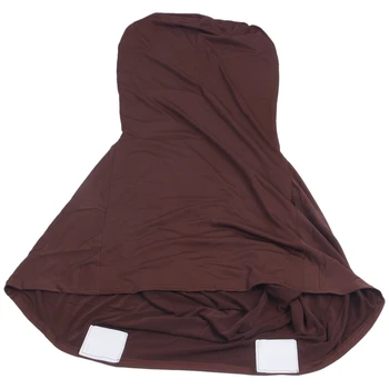

Elegant Stretch Strap-free chair Bi-Elastic Chair cover made of elastane for banquet hall (coffee brown)