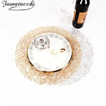 

Fuwatacchi Round Coaster Insulation Table Mats Pads PVC Table Placemat Nordic Mats Coffee Tea Place Mats Kitchen Home Decoration
