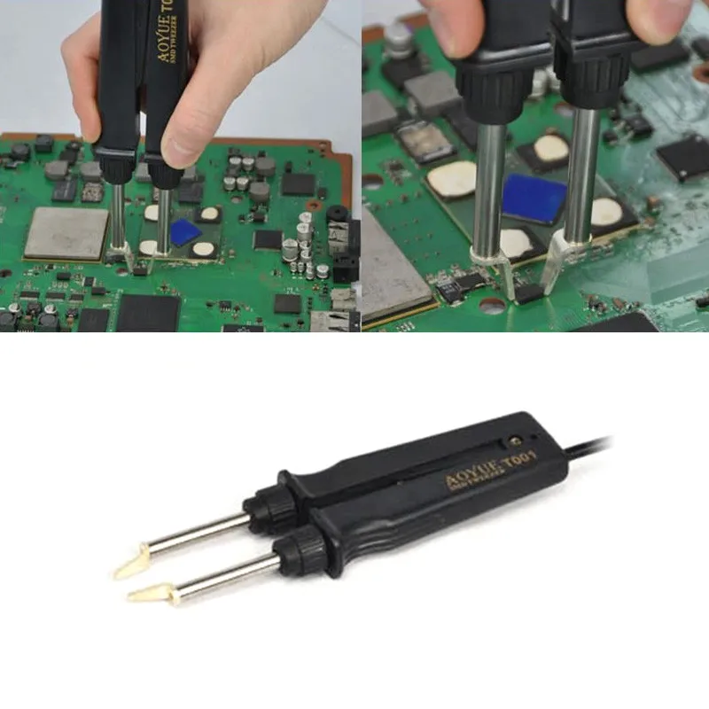 220 В AOYUE 950 SMD паяльный Пинцет наладочная и ремонтная станция