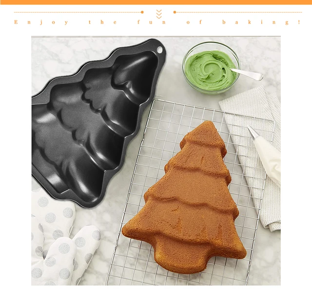 Christmas Tree Cake Pan, Carbon Steel Baking Cake Mold, Small