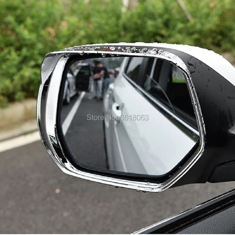 Для Honda HR-V HRV Vezel- Дверь Зеркало заднего вида брови крышка Дождь Снег Щит солнцезащитный козырек планки ABS автомобильные аксессуары