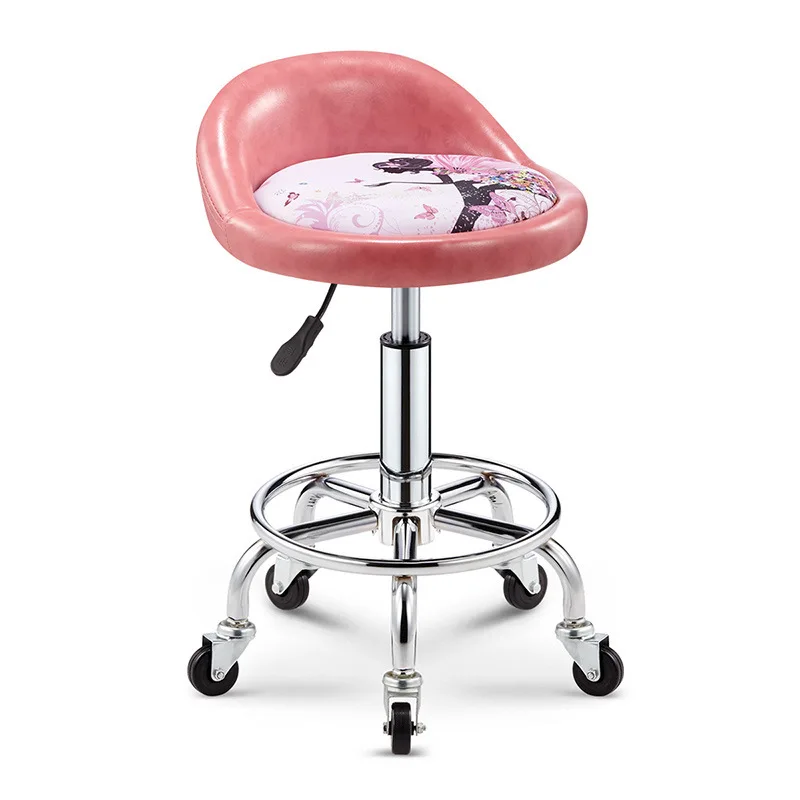 Барный стул-подъемник вращающийся барный стул домашний поворотный высокий стул спинка красота металлическое кресло Dotomy - Цвет: 8