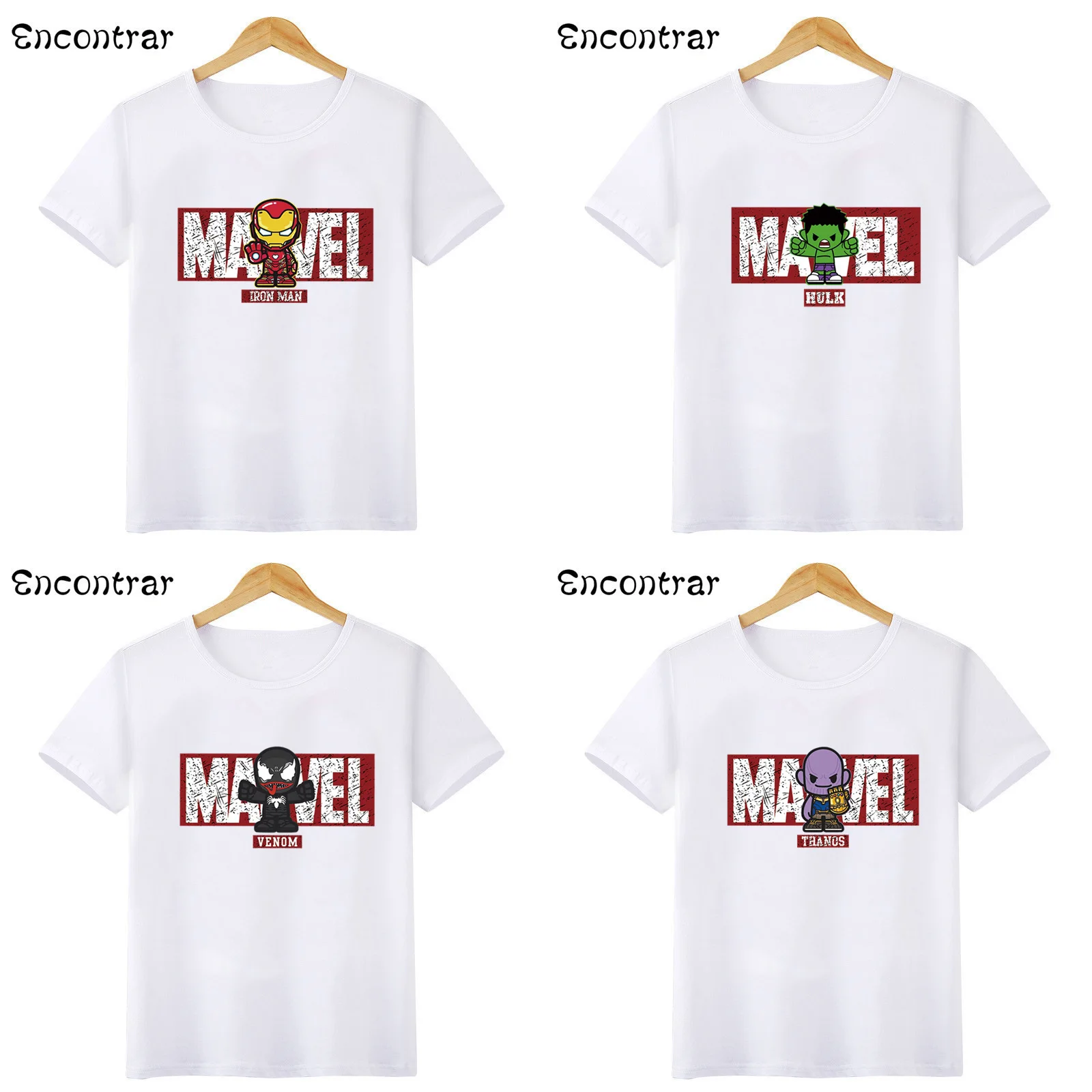 Забавная футболка Marvel для мальчиков и девочек Мстители Железный человек Капитан