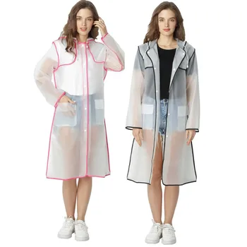 

2020 Covered Edge Raincoat Fashion Walk-Color Edge raincoat women jacket rain coat women raining jackets for adults men coat