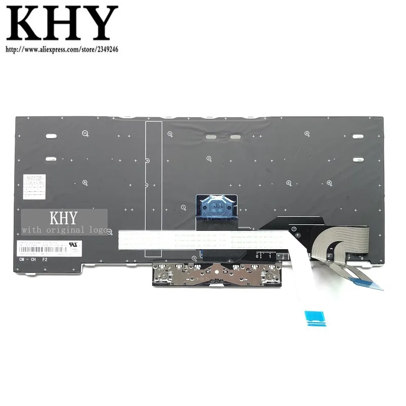 Серебристый английская(США) клавиатура для Thinkpad E480 E490 T480S L480 L380 Йога T490 T495 L390 Йога L490 P43s 01YN300 01YN380 - Цвет: USED