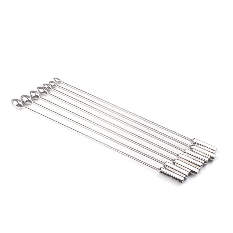 Stainless Steel Urethral Catheter Penis Plug Dilator 7 Different Size Dia 1 Set Male Sex Toy for Men