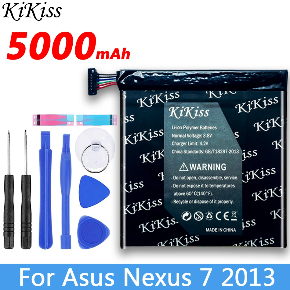 Оригинальный аккумулятор KiKiss для планшета Asus Nexus 7 II 2 2nd 2013 ME57K ME57KL K00 5000 мАч C11P1303
