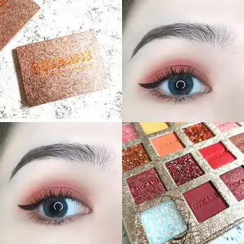 

HOT GUICAMI 35Colors Nude Shining Eyeshadow Palette Waterproof Glitter Mashed Potato Sequin Matte Eye Shadow Cosmetics TSLM1