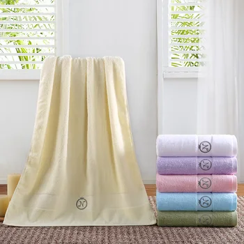 

Large Simple Cotton Adults Bath Towels Solid Absorbent High Quality Bath Towels Couple Handdoeken Bathroom Bath Towels MM60YJ