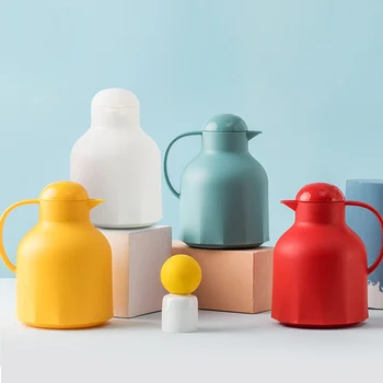 

Household Large Tea Coffee Insulated Thermos Double Layer Glass Vacuum Flask Kettle Business Outdoor Keep Cold Hot Water Bottle