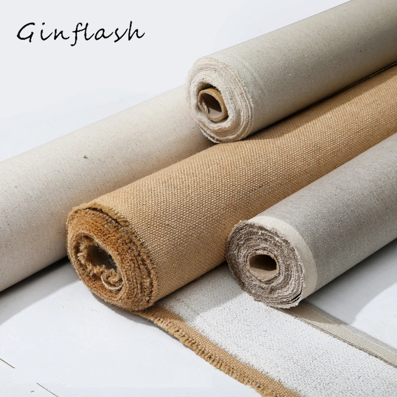 Linen Blend Primed Blank Canvas High Quality Layer Oil Painting acrylic painting 1m One Roll 28/48cm Width | Канцтовары для офиса