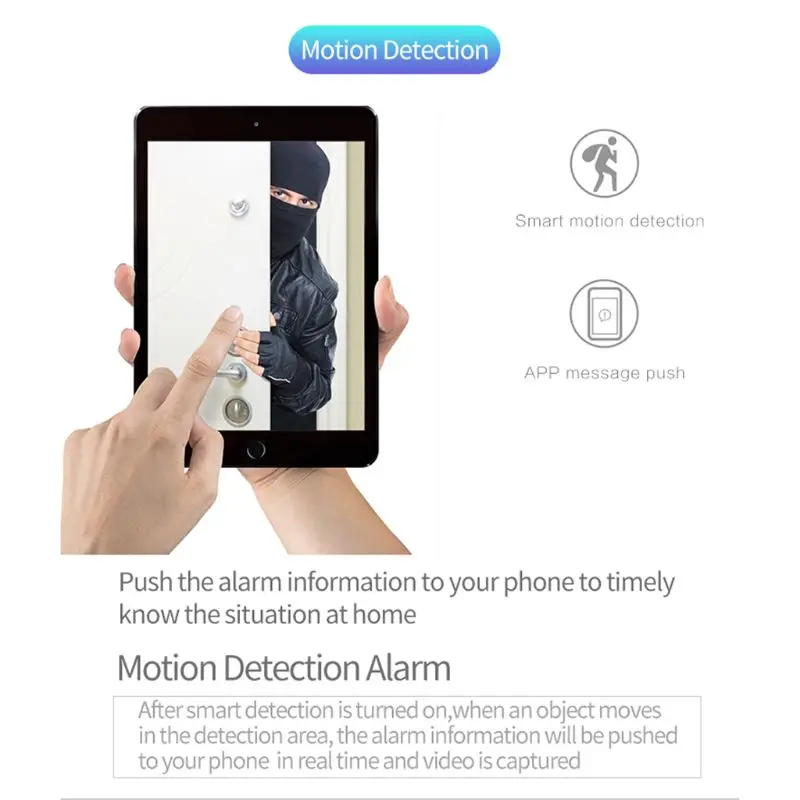 

1080P Smart Wireless WiFi Camera Security Surveillance Monitor Video Audio Night Vision IP Cam For Home Office Use