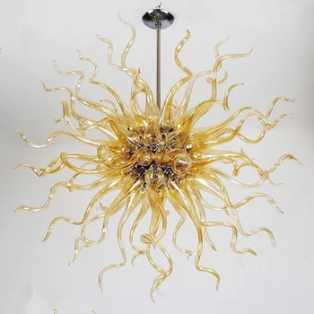 

Modern Blown Glass Chandelier Lighting Bedroom Room Light LED Chandelier for Dining Room 110V-260V