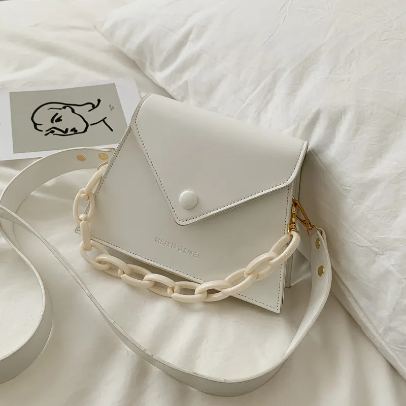 

2020 new net Hong Kong style small square bag fashion wide shoulder strap messenger bag wild ins foreign style shoulder bag