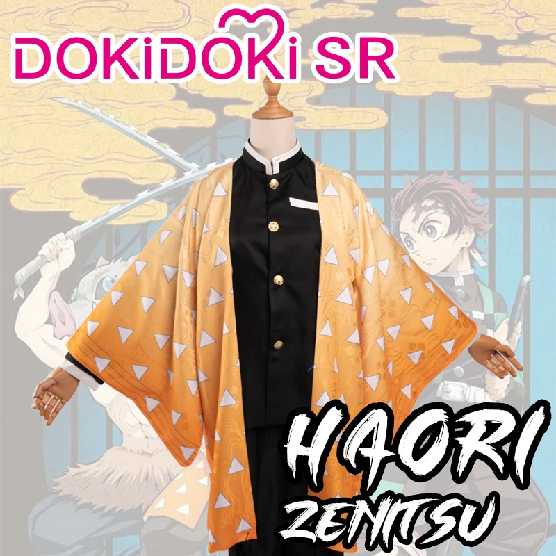 Agatsuma Zenitsu DokiDoki-SR Demon Slayer: Kimetsu no Yaiba Косплей камадо танджиру/агатсума зенитсу/томиока гиюу/Кочу шинобу/игуро Обана - Цвет: Agatsuma Zenitsu