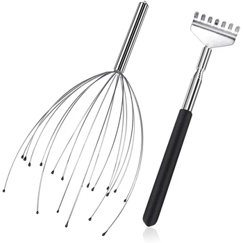 

Head Massager Hand Held Scalp Head Massager Stainless Steel