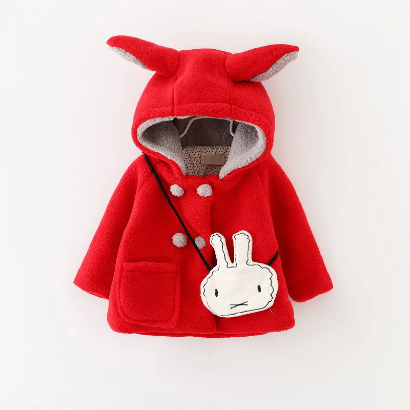 

2018 New Style CHILDREN'S Cotton Wear Medium-small Girls Korean-style Thick Cotton Overcoat Cotton Coat Middle Long Coat Childre