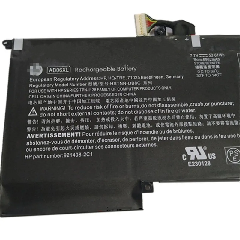 Ноутбук литий-ионный аккумулятор Батарея AB06XL для hp ENVY13-AD022TU 13-AD023TU HSTNN-DB8 024TU 025TU TPN-I128 7,7 V 6962 мА/ч, 53.61WH - Цвет: 53.61Wh