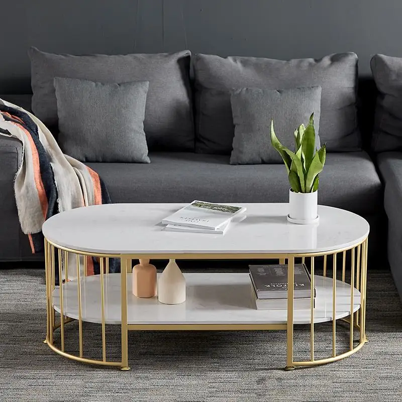 Light luxury Oval modern minimalist small Center Table 3