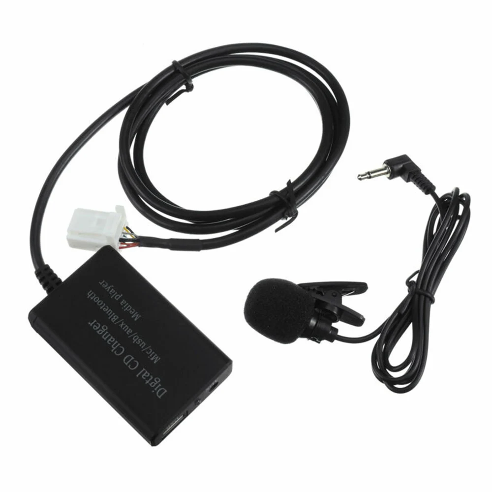 12V Car Bluetooth Handfree Hands free Aux Stereo Adapter Kit For Toyota