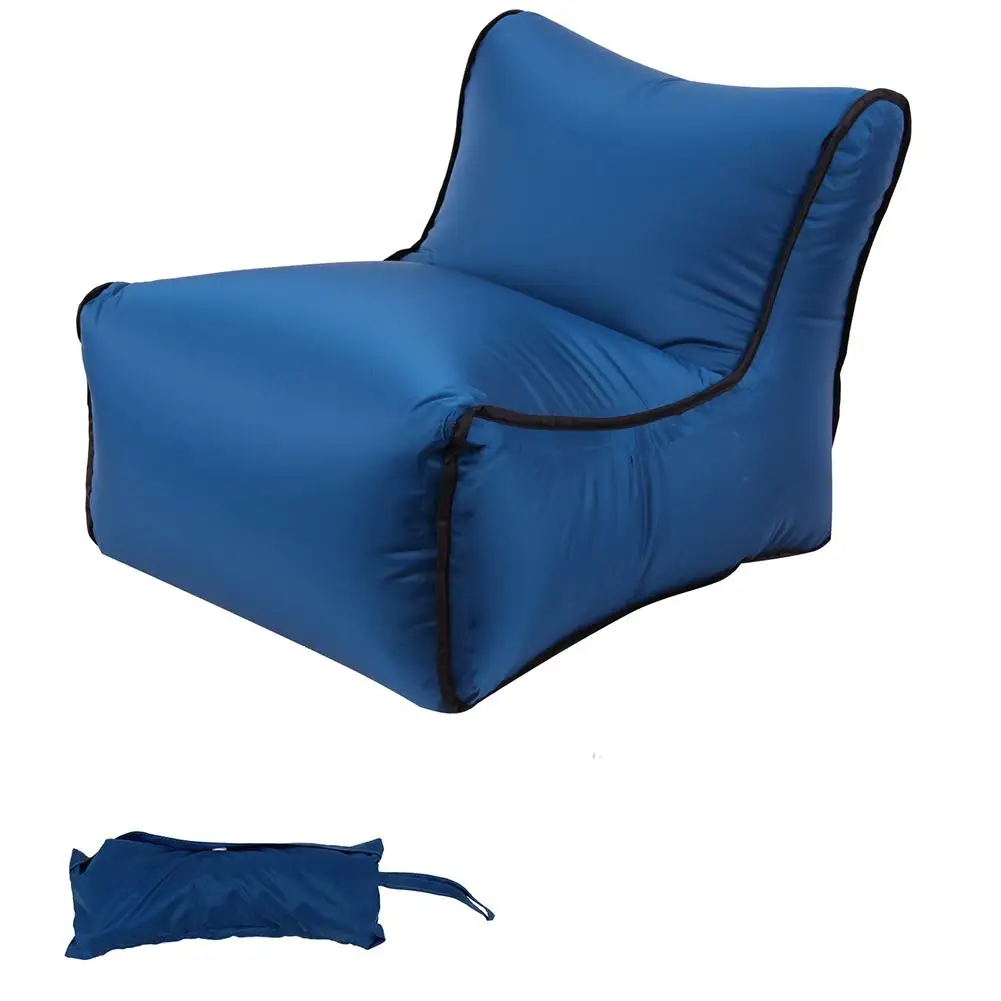 

35cm*50cm Portable Quick Inflatable Sofa Chair For Beach Garden N210 T Nylon Outdoor Fishing Soft Chair