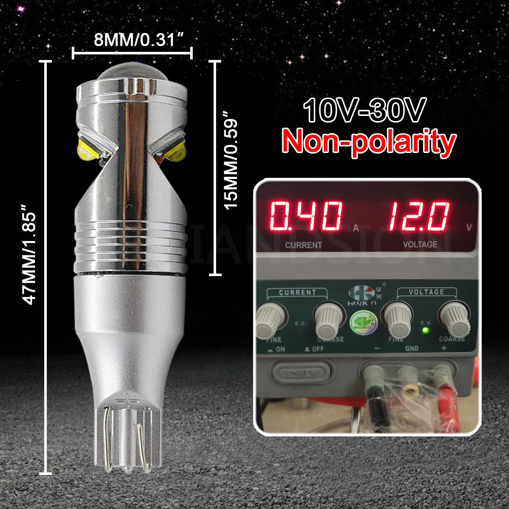 2x 0.4A 10-30V Canbus T15 W16W 912 921 светодиодный резервный задний фонарь высокой мощности 6000K Автомобильная купольная карта двери вежливого номерного знака Лампы