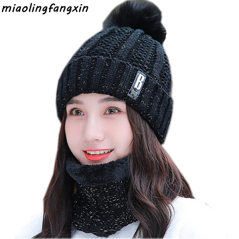 women's wool hat and scarf set