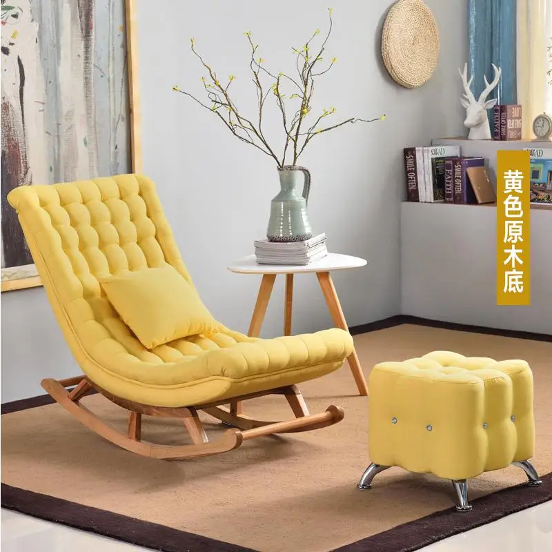 Европейское счастливое кресло-качалка для отдыха, шезлонг, балконное кресло-качалка, одноместный диван, кресло Сиеста, кресло-качалка - Цвет: style 8