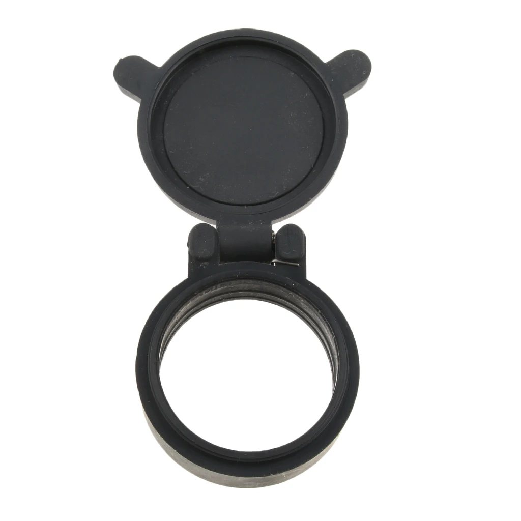 

29mm Flip-open Dustproof Cover Flip Lens Cap For Telescope PVC Black