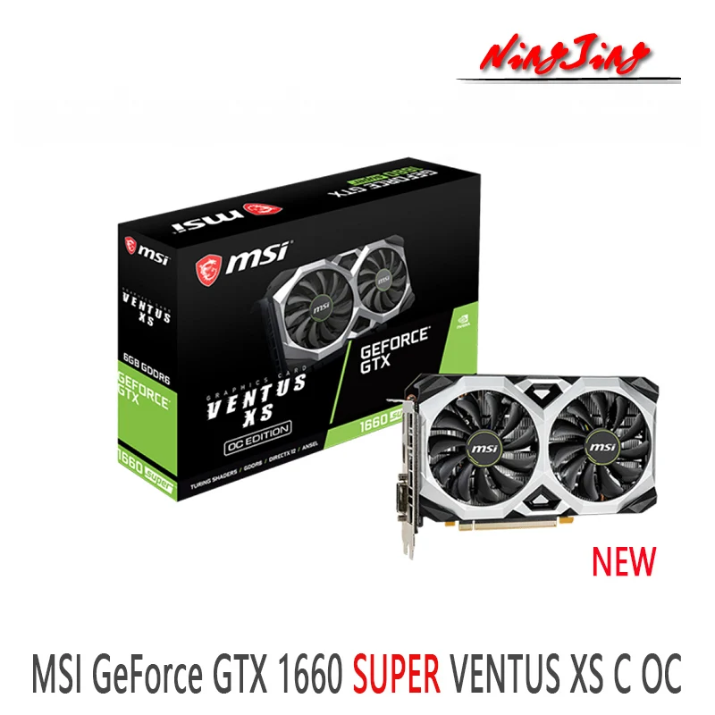 NEW MSI GeForce GTX 1660 SUPER VENTUS XS C OC 1660S 12nm 6G GDDR6 192bit Video Cards GPU Graphic Card DeskTop CPU Motherboard gpu pc Graphics Cards