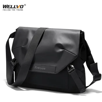 

Men Handbag High Quality Waterproof Business Shoulder Bags For Male Patchwork Messenger Bags Ipad Crossbody Satchels New XA296ZC