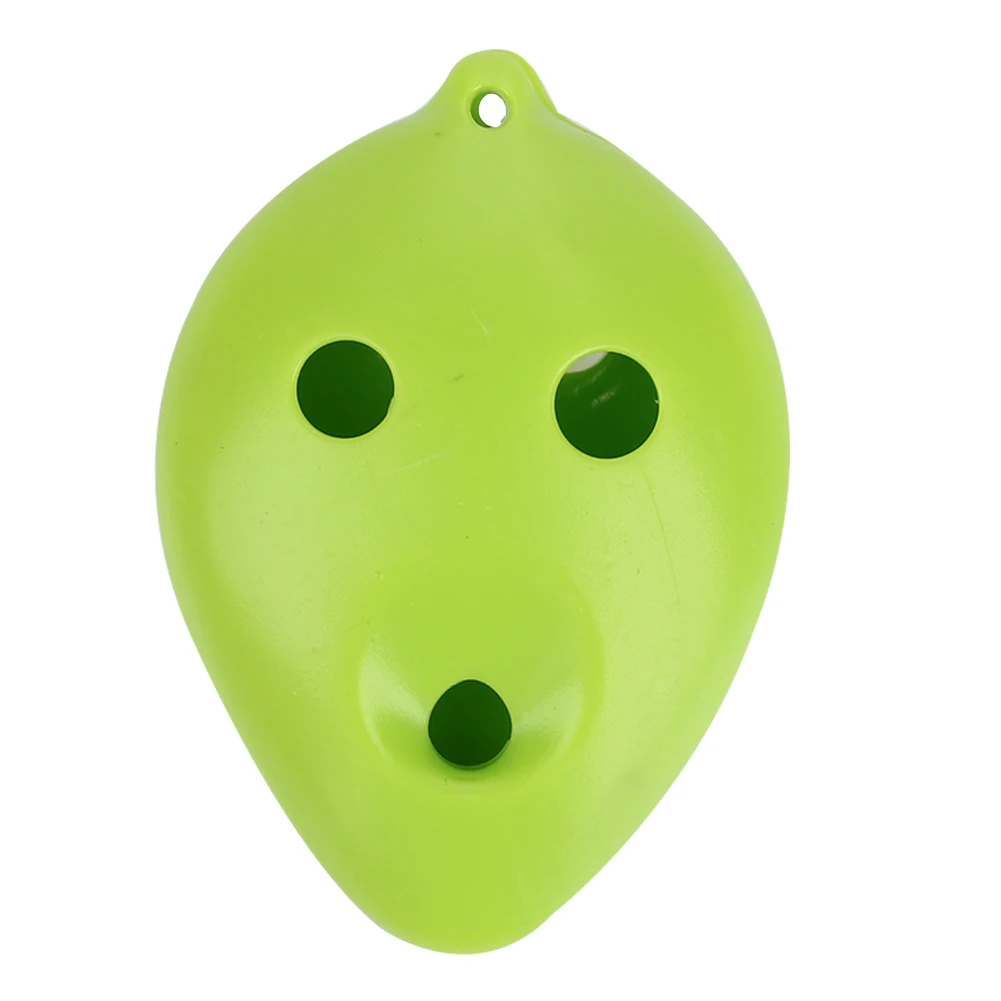 grass green Керамическая пластиковая фарфоровая флейта ocarina C Tune практичная профессиональная Фарфоровая керамика прочная 6 отверстий белая глина Crackle - Цвет: grass green