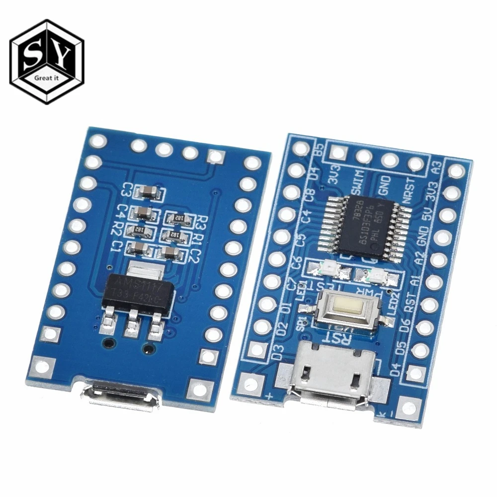 1 шт. системная плата STM8S103F3P6 STM8S STM8|board inverter|board copperboard configuration |