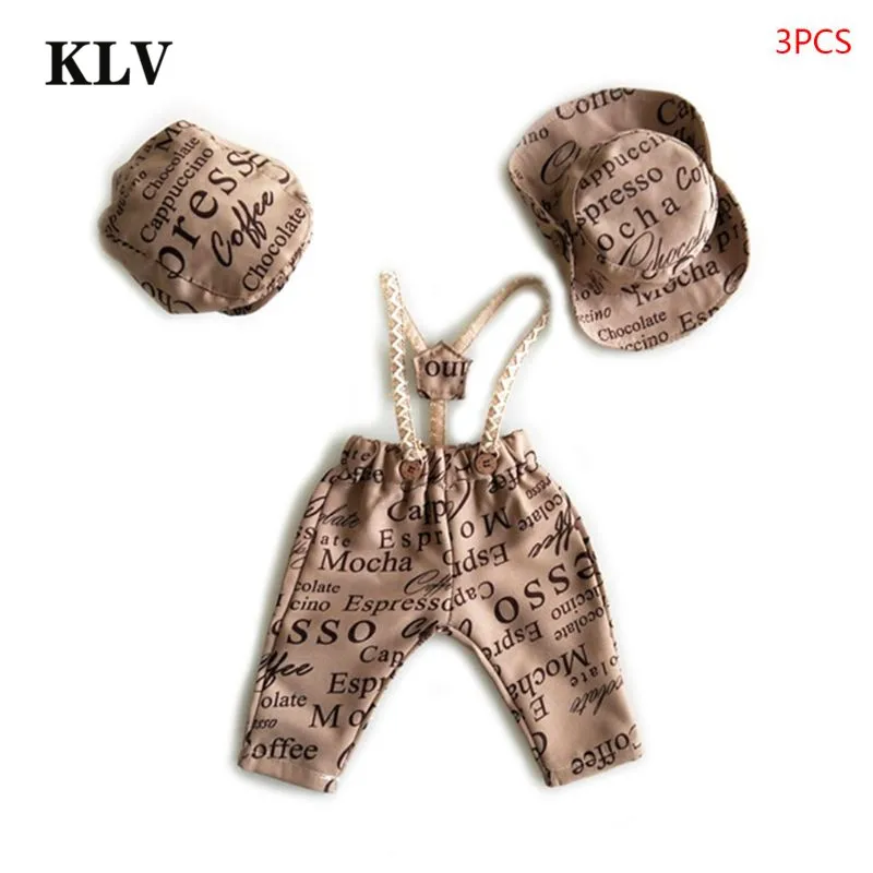 KLV/новорожденных фотографии костюмы для маленьких мальчиков Одежда для джентльмена шляпа комбинезон комплект одежда для малышей платье с юбкой