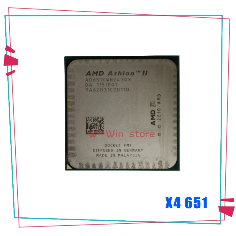 Процессор AMD Athlon II X4 651X4 651X X4 651K 3,0 ГГц четырехъядерный процессор AD651KWNZ43GX/AD651XWNZ43GX гнездо FM1