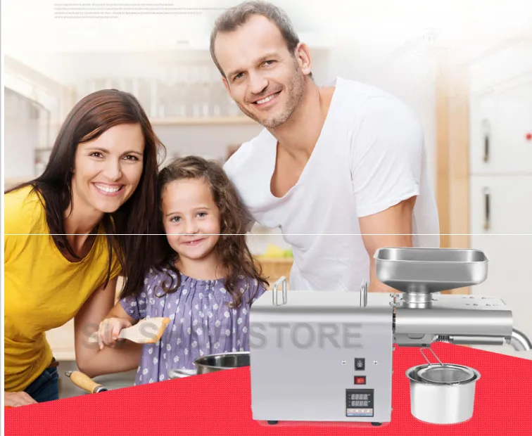 2019 new 110V/220V automatic cold press oil machine, oil cold press machine, sunflower seeds oil extractorTemperature Controlle