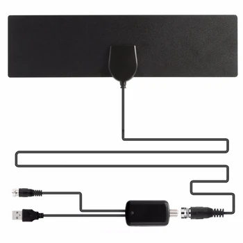 

Digital Europe Long Range Multi-directional HDTV 1080 Indoor TV Antenna Signal Booster 4K Amplifier 80 Miles