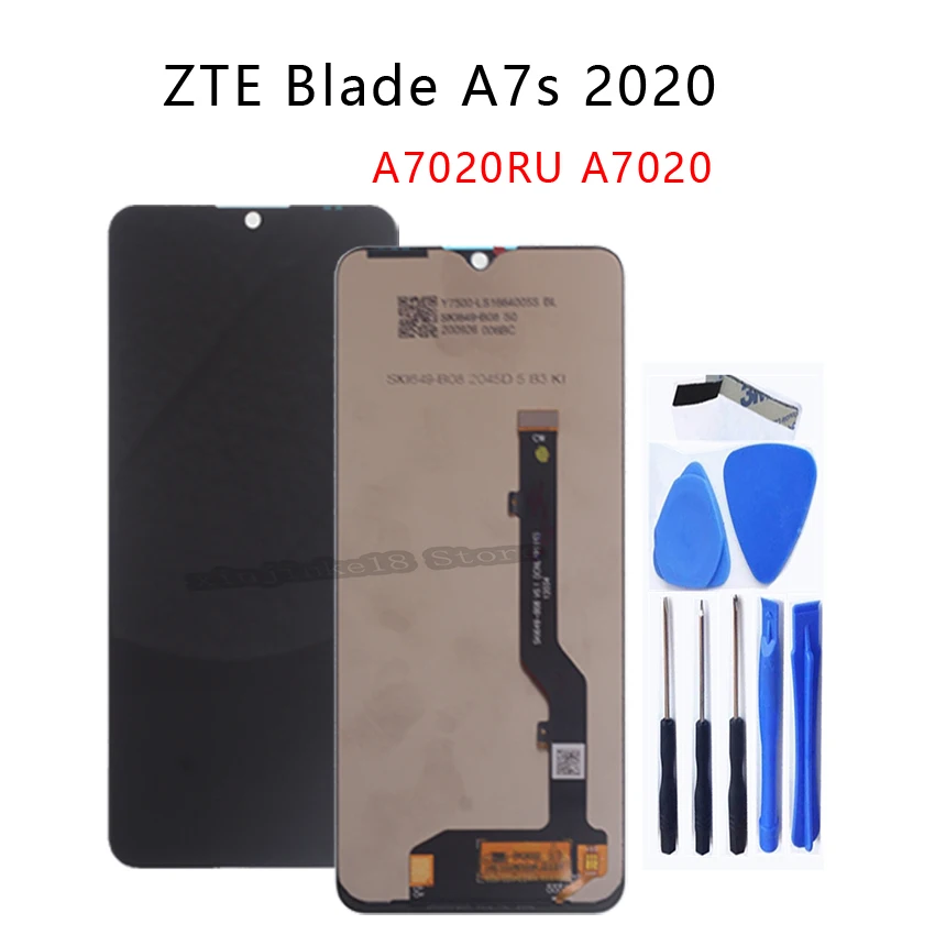 6.5 " AAA quality LCD For ZTE Blade A7S 2020 A7020 A7020RU Display Touch Screen digitizer Phone Parts A7s | Мобильные телефоны