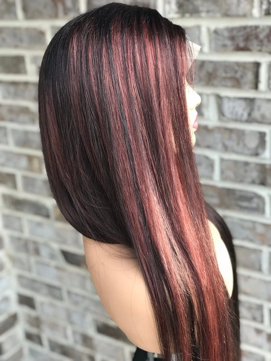 180-Density-99J-Highlight-Brazilian-Remy-Hair-Lace-Front-Wigs-for-Women-Burgundy-Highlight-Silky-Straight (3)