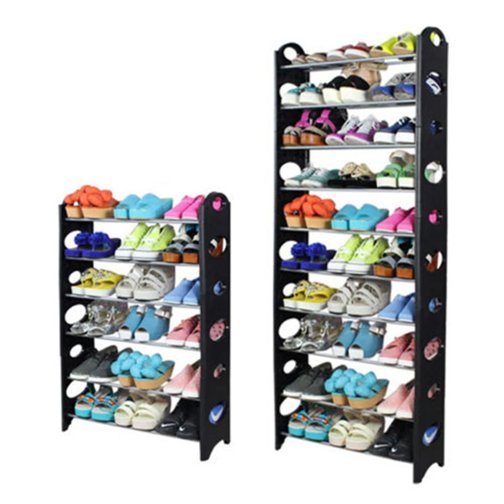 6 \ 4 Tiers Fashion Practical Shelf Shoes Shoe Rack Storage Adjustable Home Bathroom Organizer Stand Cupboard Tower Dropshipping