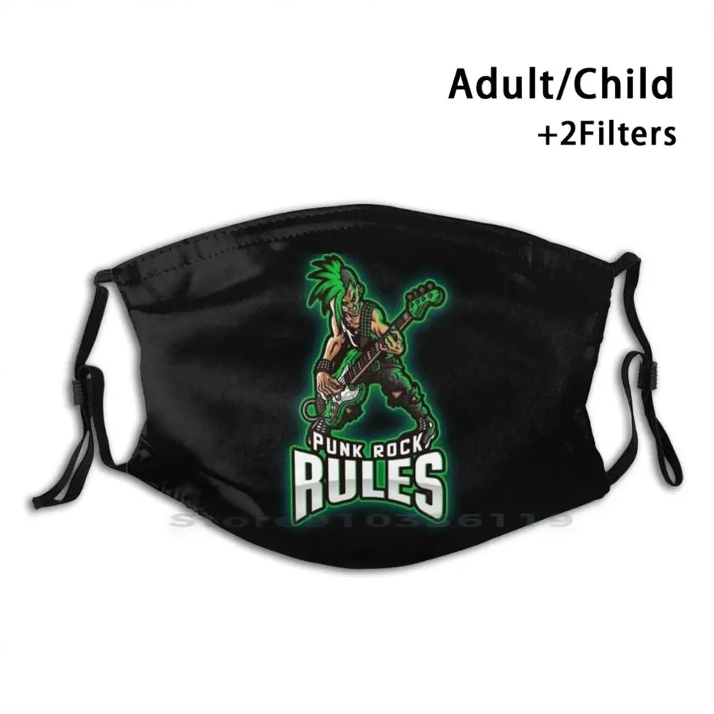 Панк-рок Rules Design Anti Dust Filter смываемая маска для лица Kids Music панк-гитара 21St Century Pirate |